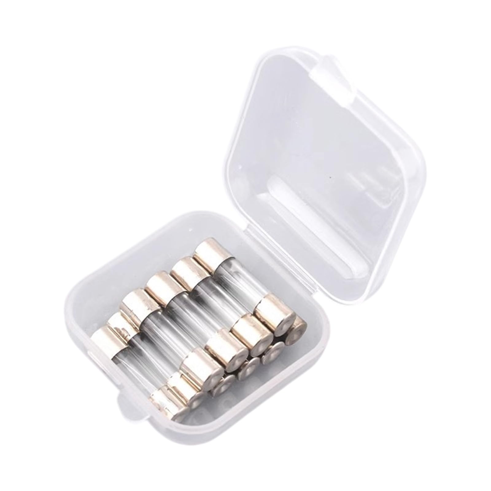 10Pcs Slow Blow Glass Tube Fuses 5x20mm 250V Microwave Oven Fuses Quick Response Overcurrent Protections Enduring Slow Blow Glass Tube