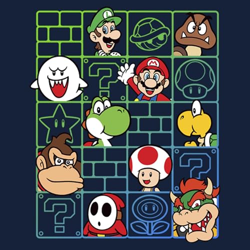 Boy's Nintendo Mario Characters Wall T-Shirt2