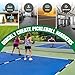Hikeen Court Lines Marker Kit Black Anti-Slip and Wind-Resistant Throw Down Markers 28pcs,Pickleball Net Court for Outdoor Indoor Court