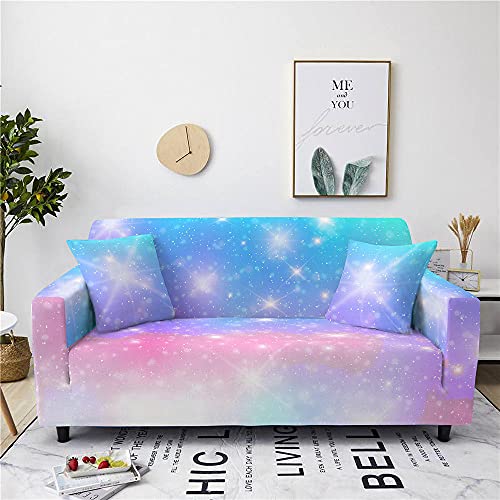 Housse de canapé sectionnelle extensible imprimé bulles ciel étoilé - 2