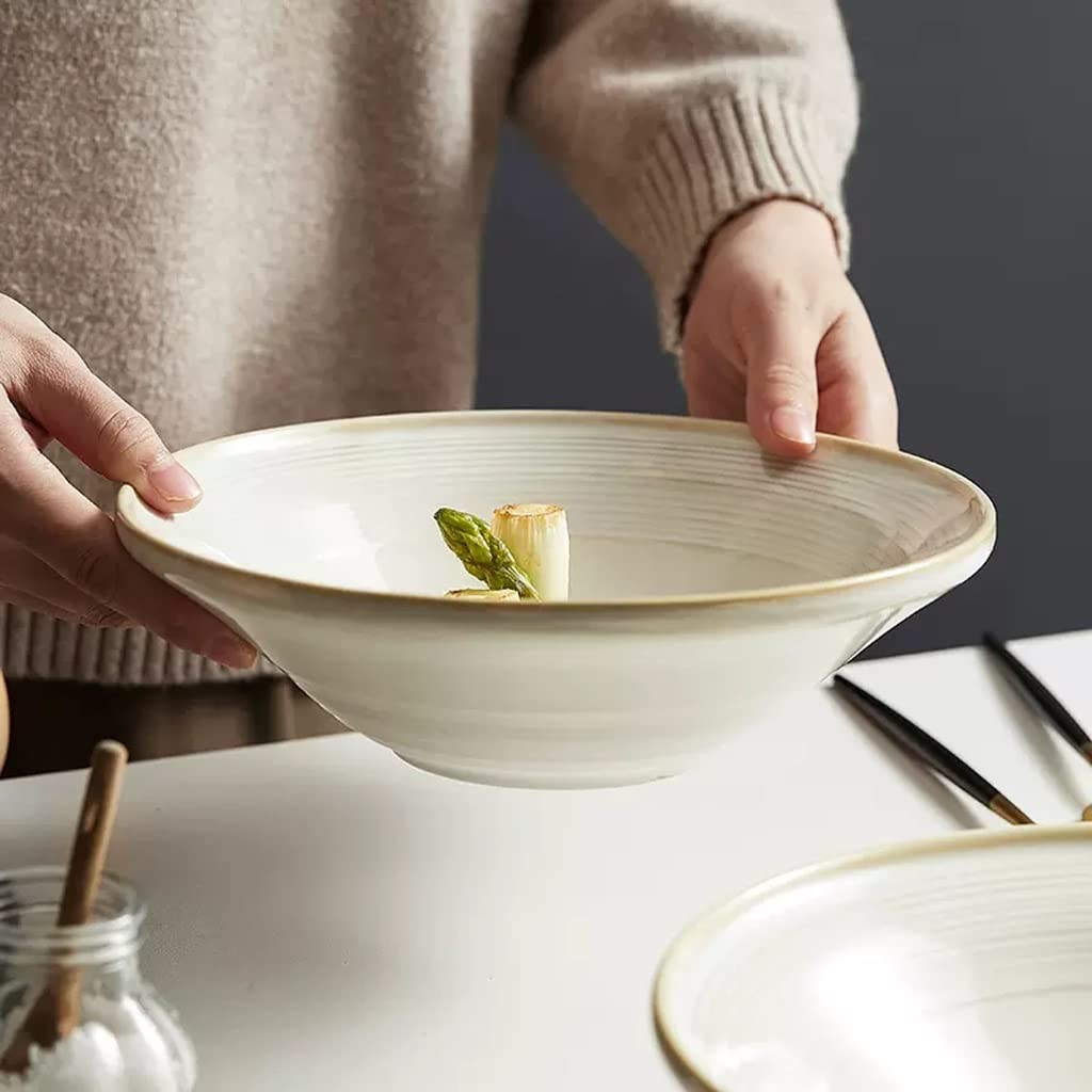 Tazones para servir Tazón de sopa Tazón Grande de cerámica para El hogar Tazón Grande de fideos para restaurante Tazón Grande para pescado hervido Tazón Grande para olla Tazón de cereales
