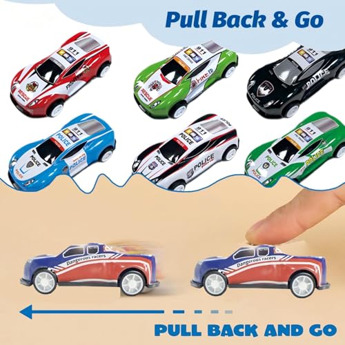 12Pcs Mini Pull Back Cars – Party Bag Fillers for Kids, Mini Toy Cars for Boys & Girls, Christmas Partys Favours & Stocking Fillers Birthday Party Bags for 3-5 Year Old Toddlers (Style B) - Image 2