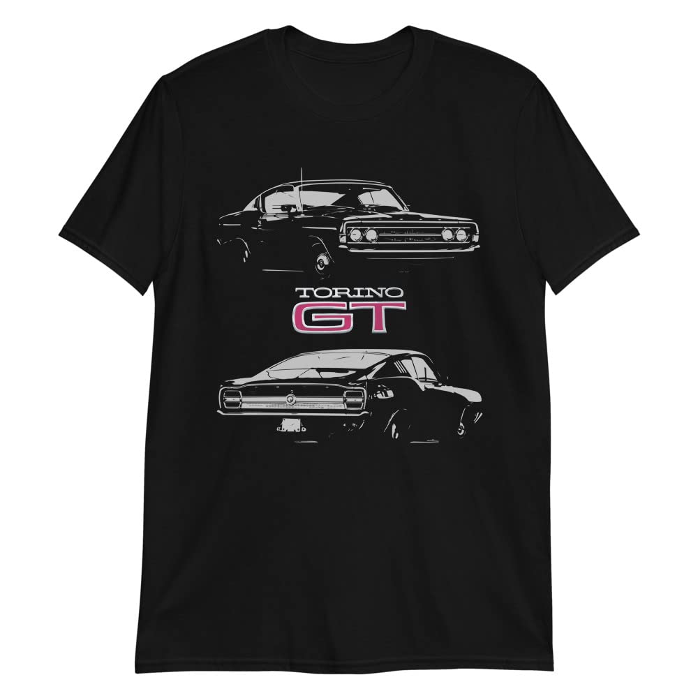 1969 Torino GT Muscle Car Owner Classic Cars Hot Rod Custom T-Shirt Black