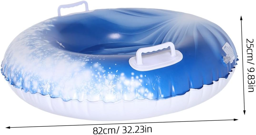 Inflatable Snow Tube and Sledding Tire for PVC Heavy Duty Snow Tube with Handles Winter Outdoor and Teens