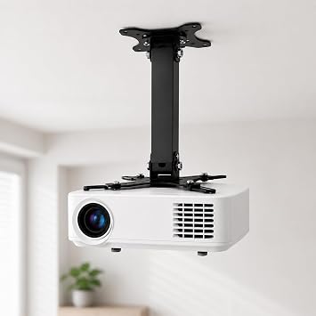 Teleskopik Projeksiyon Askısı Tavan Aparatı, Universal Projektör Montaj Braketi, Ayarlanabilir Projektör Tavan Askısı, Çelik Projektör Taşıyıcı Stand, Projeksiyon Cihazı Tavan Bağlantı