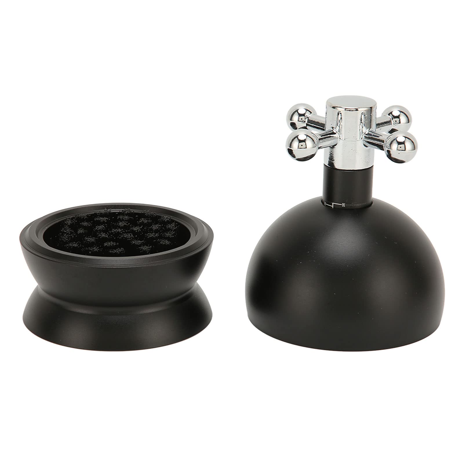 Dystrybutor kawy mielonej 58mm regulowana wysokość igła ze stali nierdzewnej klasy spożywczej ręczny ubijak do kawy do ekspresu do kawy do użytku przez baristę (Czarny)