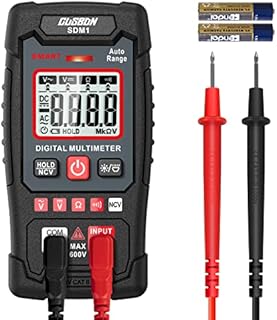CUSBON Digital Multimeter, Auto-Rang Voltage Meter AC/DC Voltmeter Ohmmeter and Continuity Test with Backlit LCD, NCV Function