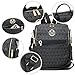 MKP Women Fashion Backpack Purse PU Leather Convertible Medium Ladies Rucksack Travel Shoulder Bags Handbag and Purse 2Pcs