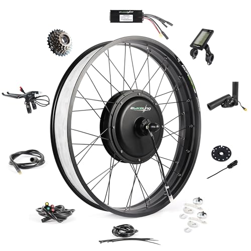 eBikeling Ebike Conversion Kit 48V 1200W Rear 26' Fat Electric Bike Conversion Kit, Add On Electric Bike Kit, Durable Waterproof Design for High Performance, Easy Install