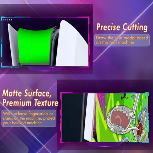 Image of PVC Skin for PS5 Slim Digital Edition, Console Protective Sticker for PlayStation 5 Slim Skin Sticker (A)