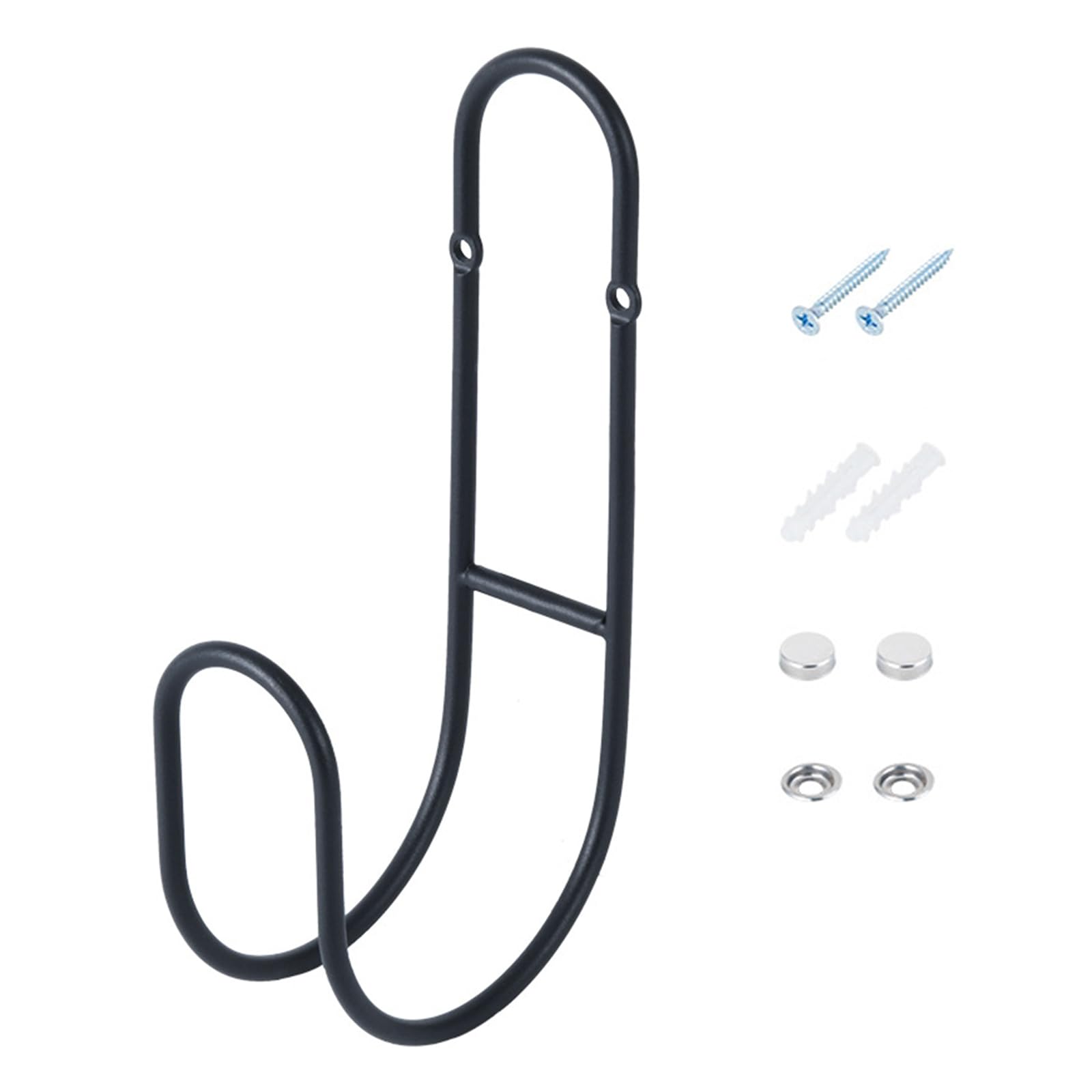 Buxuaaaa Stainless Steel Garden Hose Holder Outdoor Water Hose Organiser Wall Mounted Hanging Hook Includes Screws Anchors Garden Organiser Wall Mount