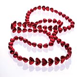 Metallic Heart Bead Necklaces
