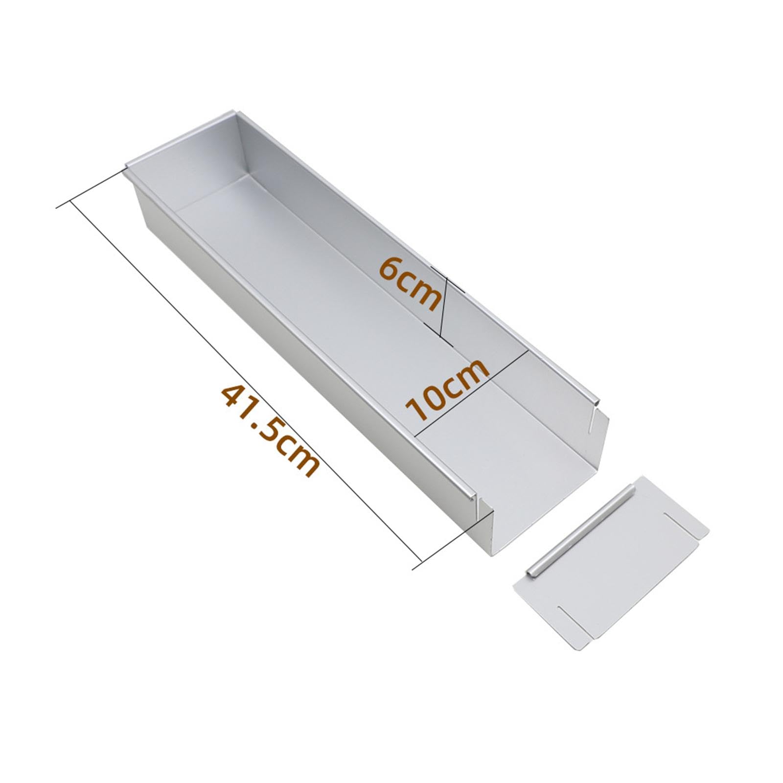 Molde rectangular de aluminio para tartas de queso, molde para tartas de brownie, marco móvil