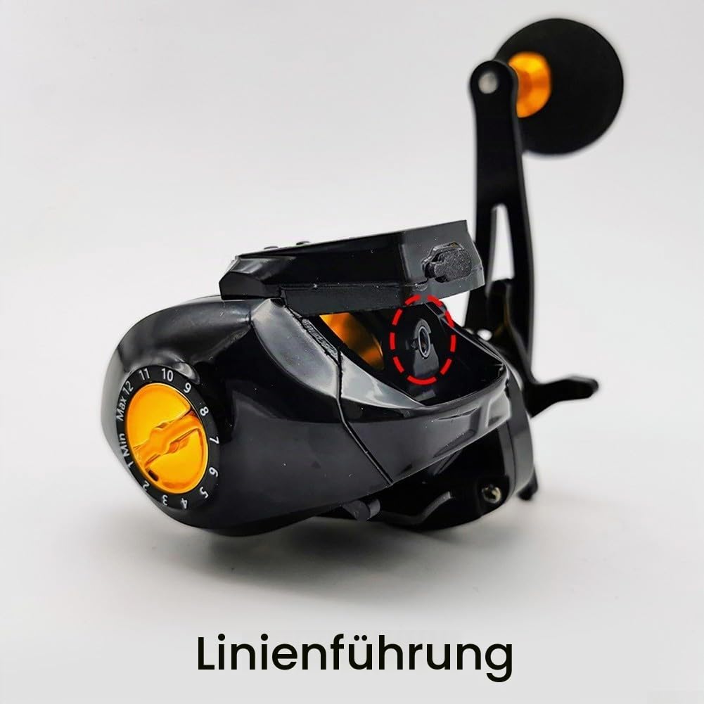 Elektrische Angelrolle mit Digitalanzeige, wiederaufladbar, wiederaufladbar, Baitcast-Angelrad, Übersetzungsverhältnis 6,3:1