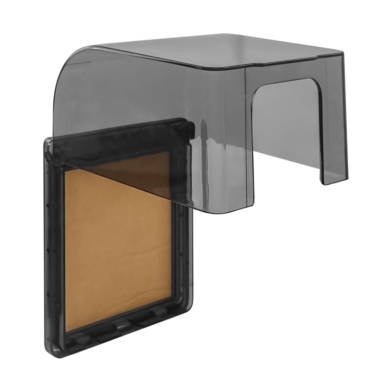 Cache Prise Etanche Electrique Murale Type 86 Plastique Autocollant Noir Transparent 12,2 x 10,8 x 7,3cm