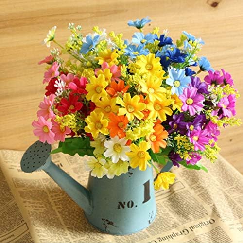 Artificial Flowers Faux Silk Daisy Fake Flowers Greenery Shrubs Plants Indoor Planter Home Garden Decorating 6Pcs