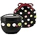 Skater Japanese Bento Bowl 2 Tier Temari Rabbit 560ml (19oz) with Carrying Bag (Black)