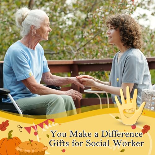 Image of Foilswirl 75 Pcs Employee Appreciation Gifts Bulk Gold Hand Lapel Pin Volunteer Appreciation Gift Recognition Gifts for Social Worker Nurse Coworkers (Hollow Style)