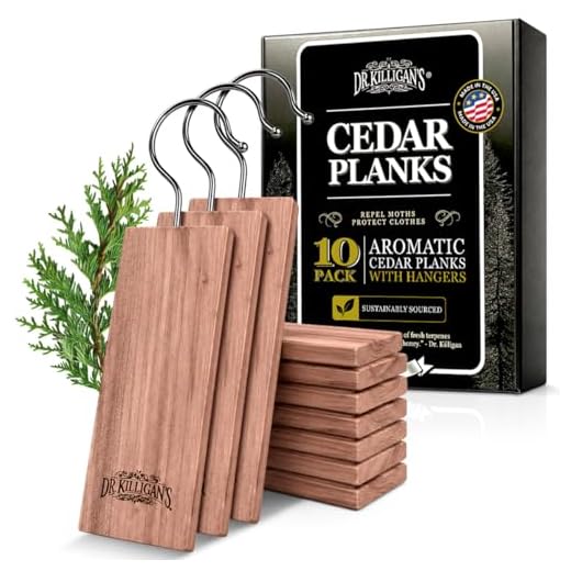 Dr. Killigan's 10 Pack Cedarwood Planks, Cedar Blocks for Clothes Storage