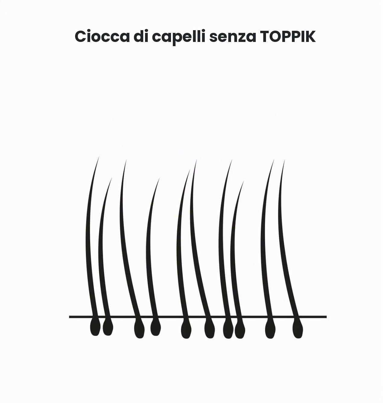 TOPPIK 27,5 g di fibre per capelli, compressore per capelli, nero