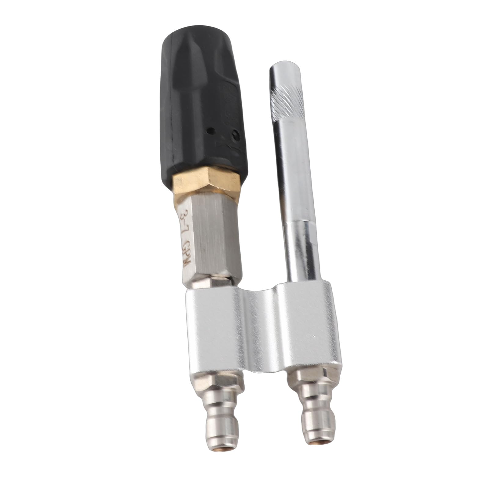 Ugello a Spirale M5, Spruzzo Regolabile da 0 a 60 Gradi, 3-7 GPM 1000-4050 PSI, Connessione Rapida da 1/4 di Pollice, Portata Lunga 50 Piedi, per Idropulitrice, Salvascale, Pulizia Ad Alta
