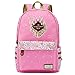 NYLY Mochila de lona para niñas Bolsa de libros de Harry Potter Bolso de hombro para jóvenes Mochilas florales de moda para mujer Medio S-30
