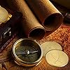 Yinkin 30 Pcs Blank Challenge Coins for Engraving Blanks Threaded Edged 40 mm with Acrylic Protection Box Laser Engraveable Stamping Coin for DIY Crafts Collection Supplies(Gold) #5