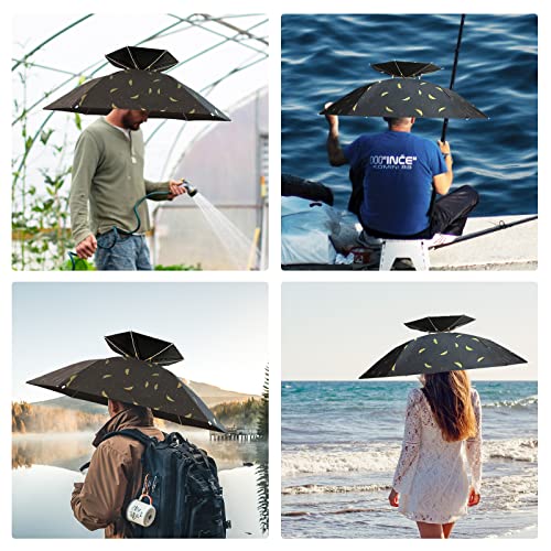 New-Vi UH Umbrella Hat Folding Adjustable Sun Rain Cap thumb #5
