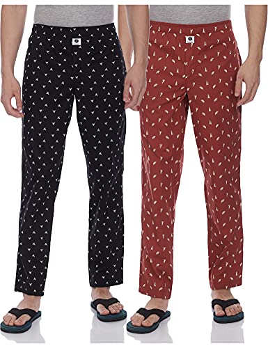 Image of Amazon Brand - Symbol Cotton Men Casual Style Pajama Bottom (Pack Of 2)