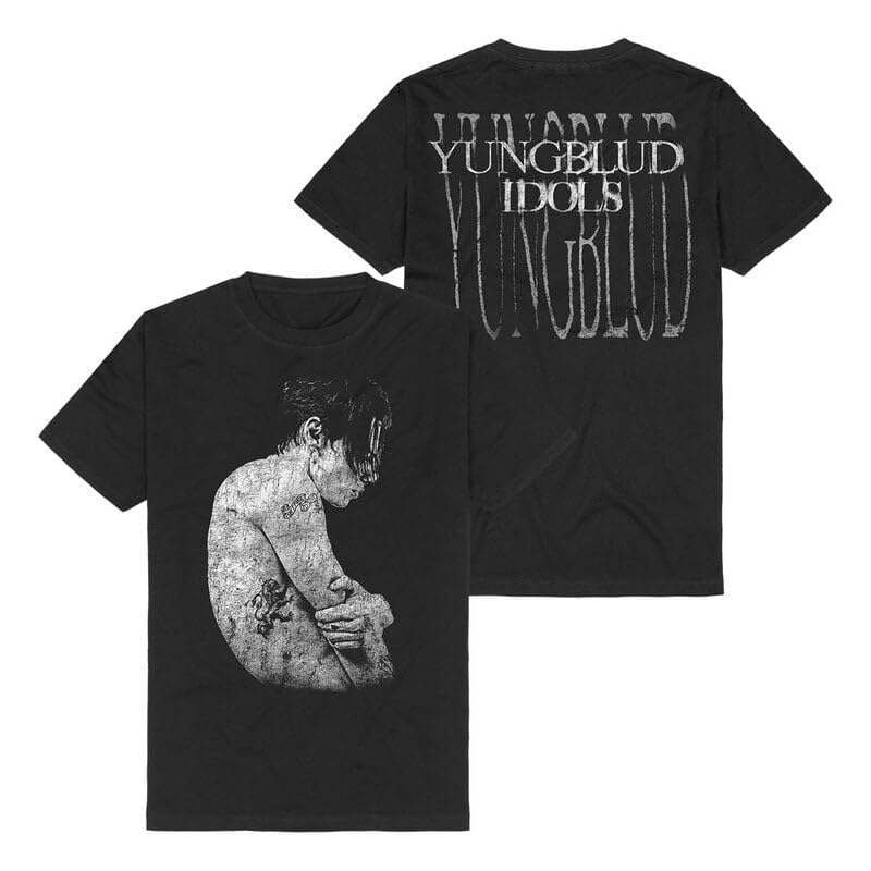Yungblud Idols Photo Homme T-Shirt Manches Courtes Noir L 100% Coton Regular/Coupe Standard