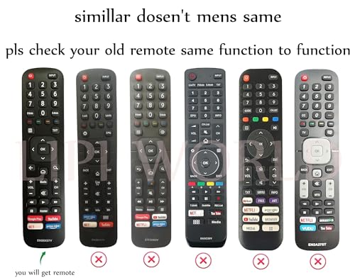 Image of LipiWorld EN2BX27V 4K FHD LCD LED TV Smart TV 32US 43US 32GA 43GA Remote Control with Function Netflix YouTube Prime Video Google Play Compatible for VU Tv Remote