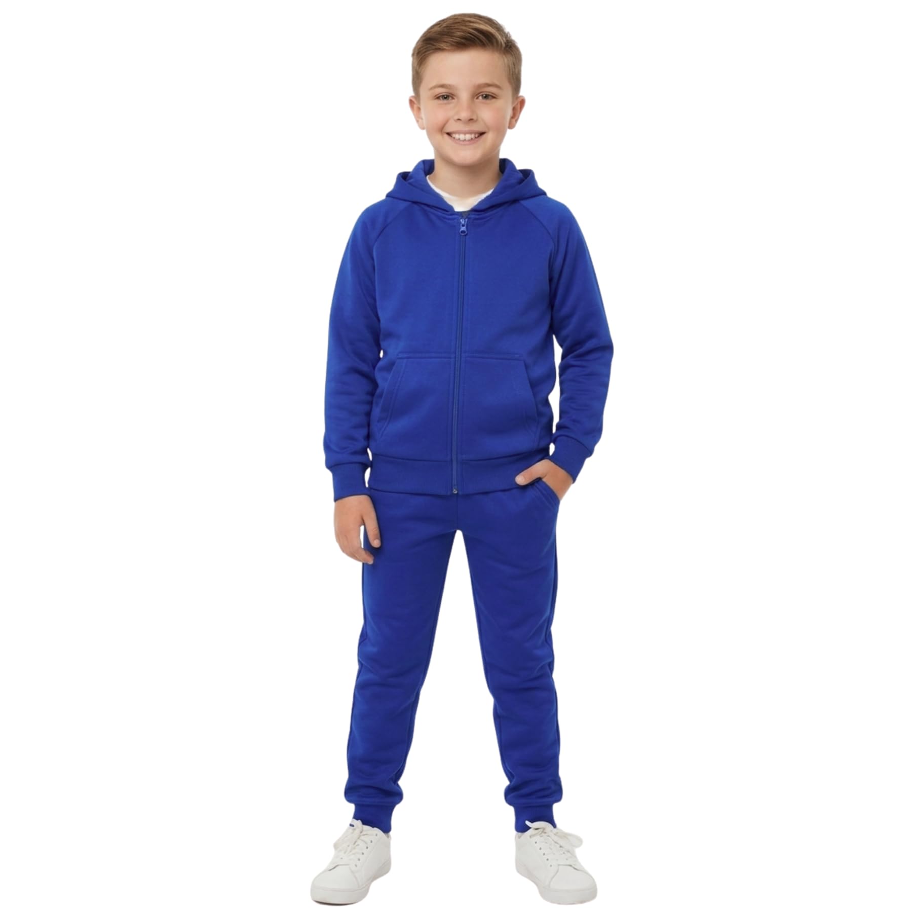 A2z 4 Kids Royal Blue Tracksuit Hoodie Jogger Set - T.s Plain 109 Royal 13
