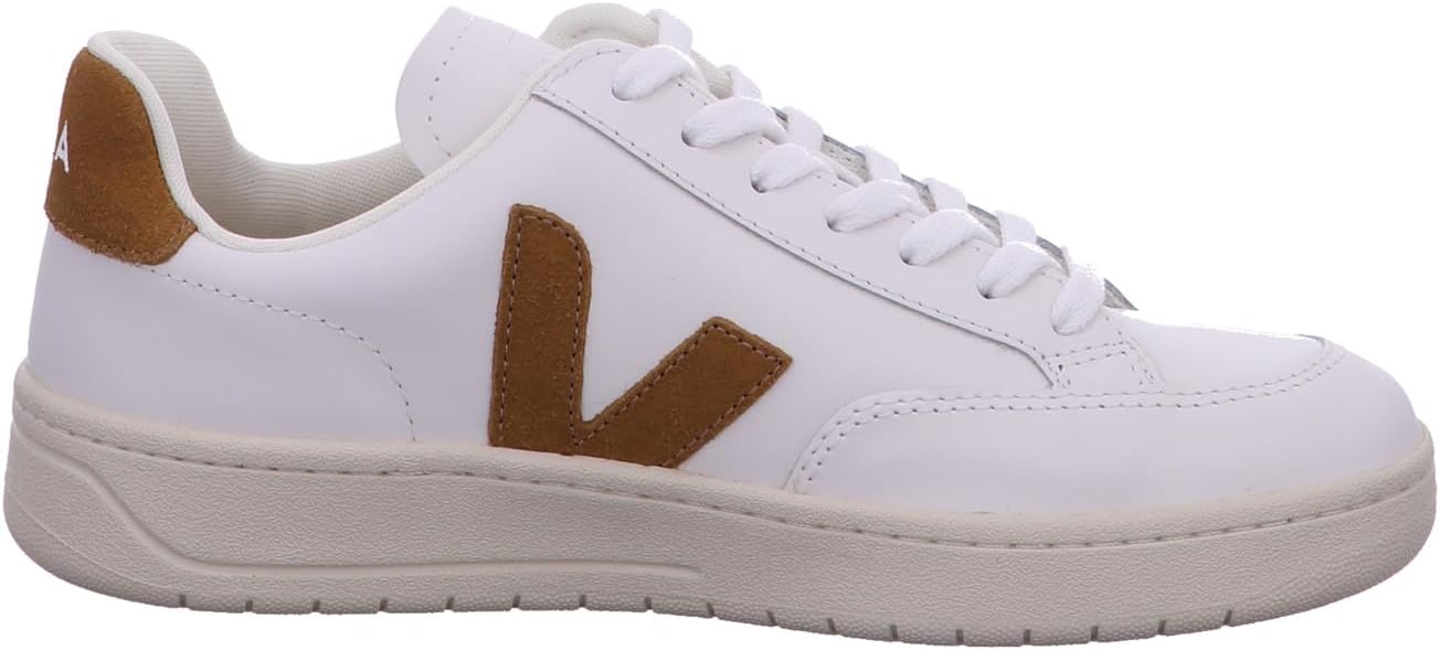 VEJA Men V-12 Extra White/Camel EU 44 (US Men's 10.5) Medium - Image 4