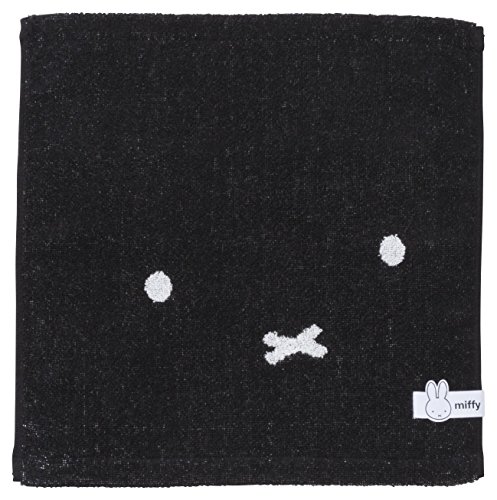 丸眞 ハンドタオル miffy ミッフィー 34×36cm ブラックミッフィー 綿100% 5805007700