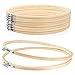 Caydo 10 Pieces 8 Inch Embroidery Hoops Wooden Round Adjustable Bamboo Circle Cross Stitch Hoop Ring Bulk Wholesale for Art Craft Handy Sewing