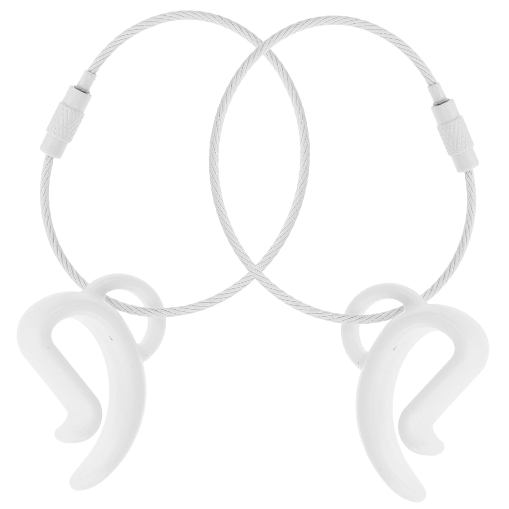 Yardwe 2pcs Compact Disc Clip Portable Clamp for Flying Discs Plastic Carrier