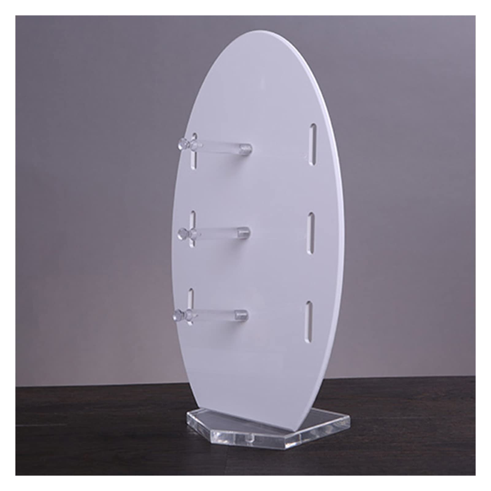 Brillenhalte Ovale Acrylgläser Display-Gläser-Stand-Anzeige-Frame-optische Shop-Dekoration Brillenständer (Size : 1)