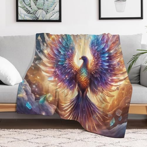 Plaid polaire phénix effet velours un couvre-lit d'une douceur premium