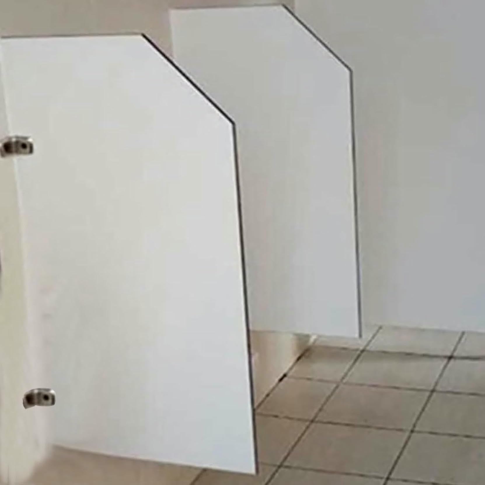 Cloison urinaire montée sur le mur CNPRAZ ecran toilette public 35x16IN