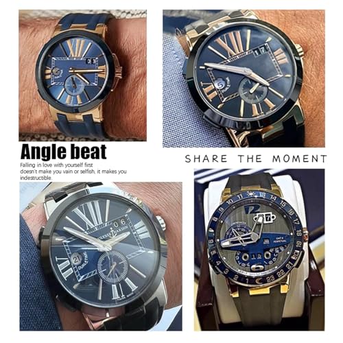 Bracelet de montre convexe silicone 26mm étanche type Ulysse Nardin