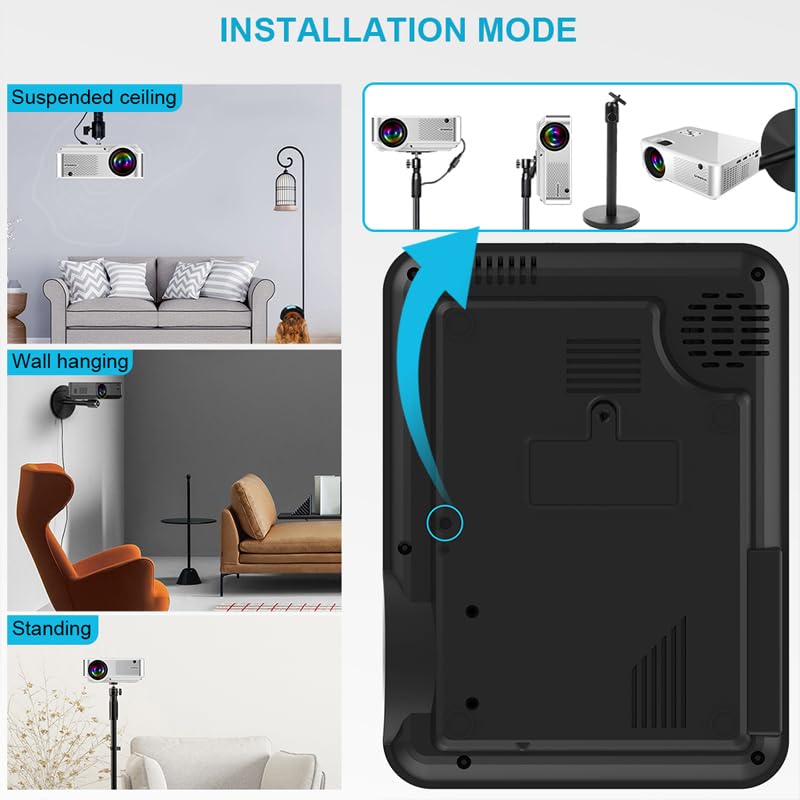 XElectron C9 Pro Full HD 1080p Native Resolution Projector for Home 4K