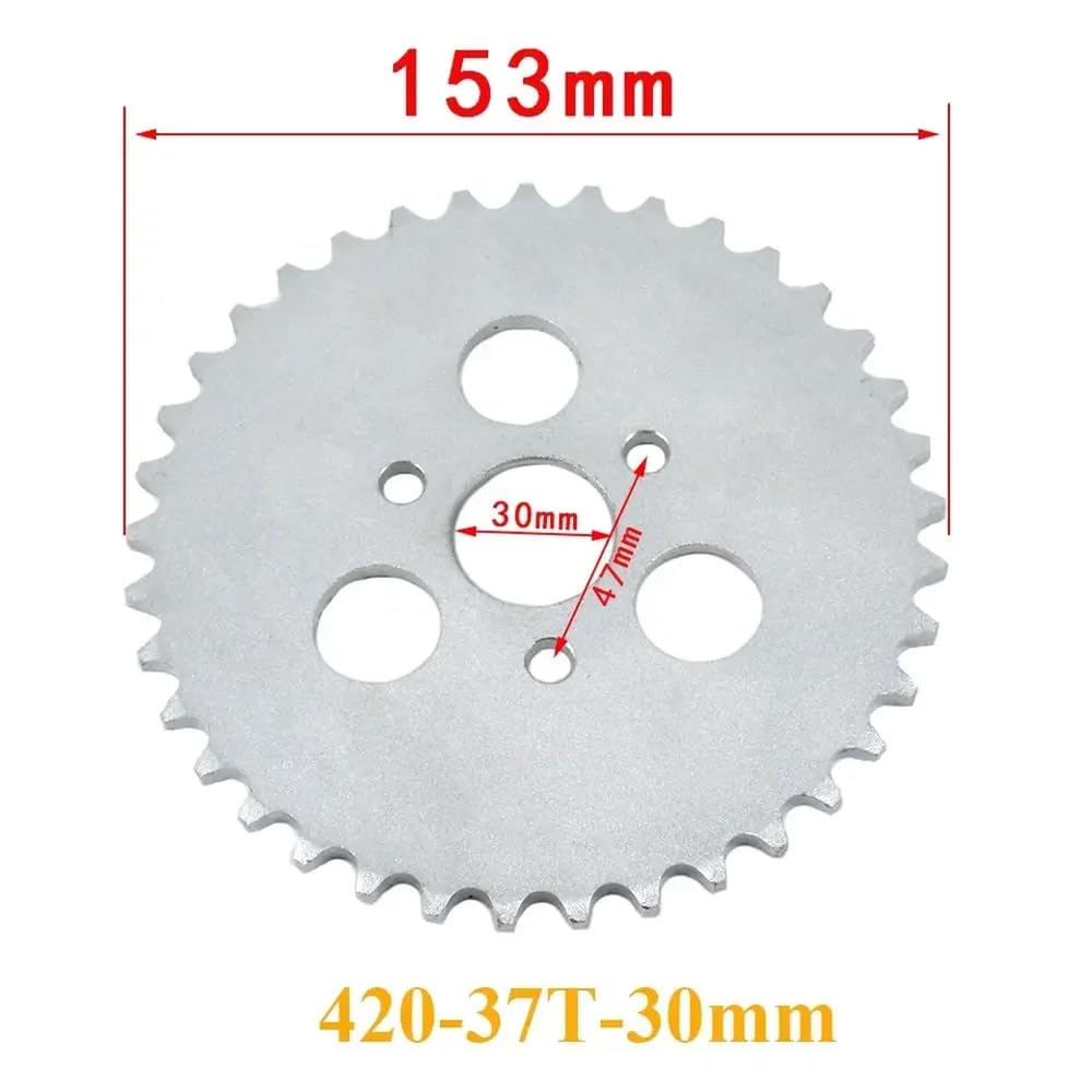 Piñón Trasero 37T 37 Dientes 30mm Compatible con Cadena Monkey Moto Pit Dirt Bike 420