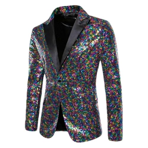 Veste de smoking argentée à paillettes pour briller en fête