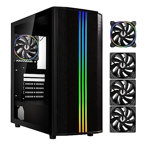 BITFENIX Saber Mesh - Caja de PC sin alimentación (Negro) - Media Torre - Formato ATX