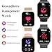 Popglory Smartwatch Herren Damen, 2.01'' Fitnessuhr mit Blutdruckmessung Telefonfunktion, Fitnesstracker Herzfrequenz Schlafmonitor SpO2, Sportuhr Schrittzähler für Android iOS