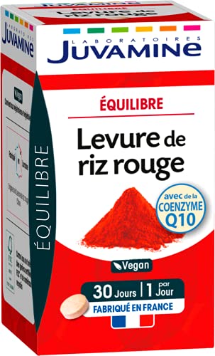 JUVAMINE Levure de Riz Rouge avec de Coenzyme Q10 30 Comprimés