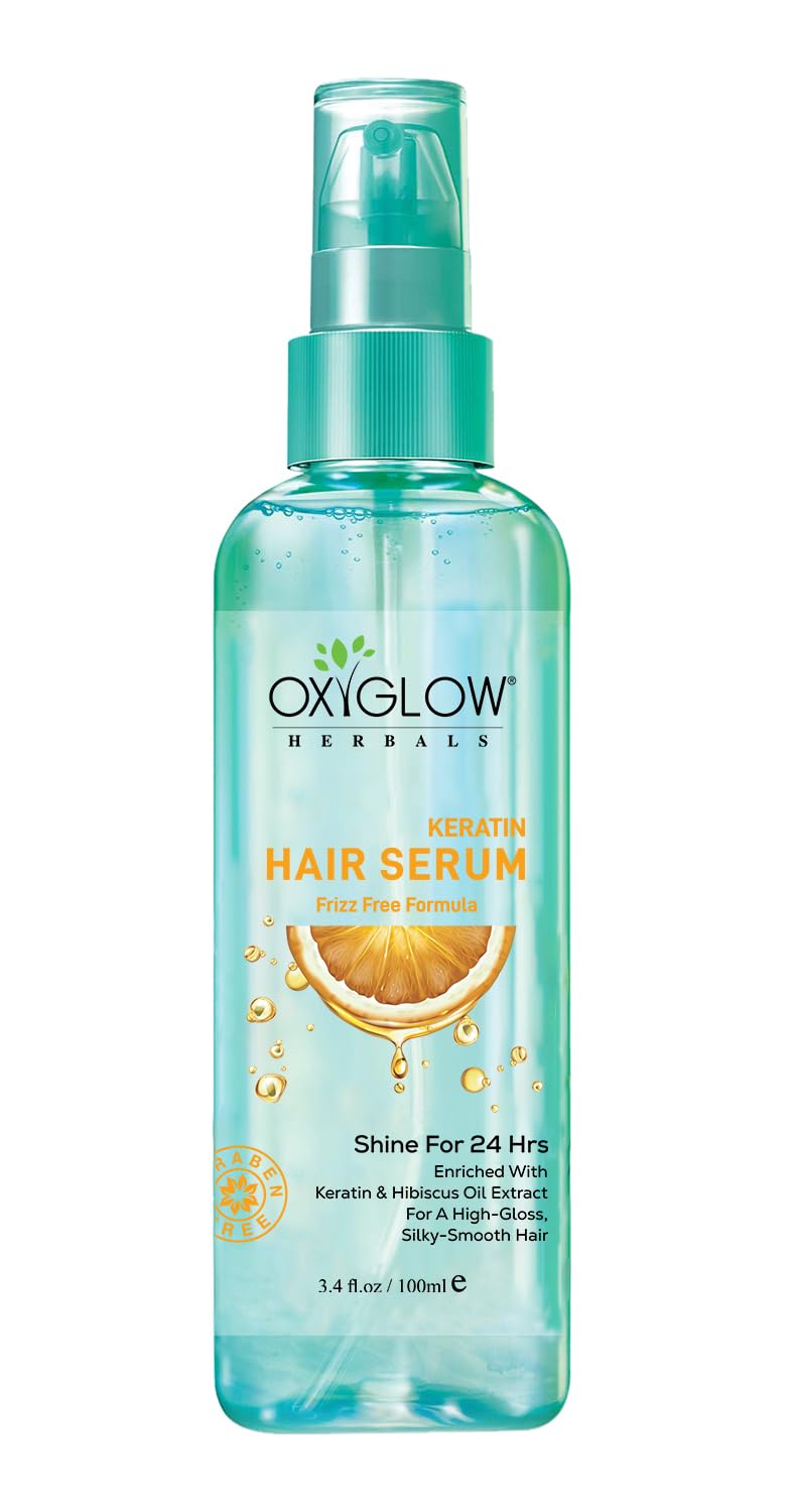 OxyGlow Herbals Keratin Hair Serum 100ml |Enriched with Moroccan Argan Oil| Sulfate Free (Pack of1)-picture-41