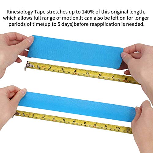 Image of Kobo Waterproof Kinesiology Tape (5 m X 5 cm) Latex Free Breathable Athletic Sports Tape for Injury, Muscle Support, Pain Relief, Joint Support and Physiotherapy (Imported)