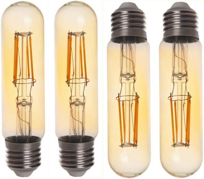 Get Special Price Vintage Edison LED Bulb T10/T125 LED Bulbs 4W Antique COB Tubular Filament LED Bulb Tubular Edison Style LED Filament Bulb T10,Dimmable,E26/E27 Base,Warm White 2300K,Amber Glass Cover,Pack of 4 Exclusive Discount 50% Price Vintage Edison LED Bulb T10/T125 LED Bulbs 4W Antique COB Tubular Filament LED Bulb Tubular Edison Style LED Filament Bulb T10,Dimmable,E26/E27 Base,Warm White 2300K,Amber Glass Cover,Pack of 4