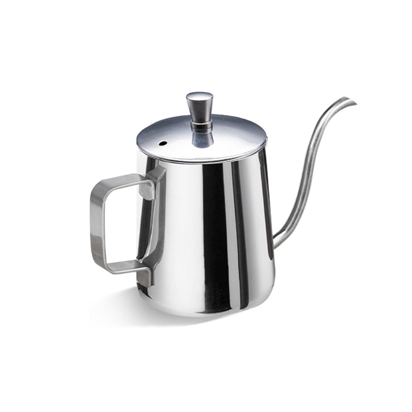Buxuaaaa Narrow Spouts Kettles Easy to Use Pots for Brewing Coffee and Milk 304 Stainlesss Steel Coffee Maker with Lid Maker with Lid